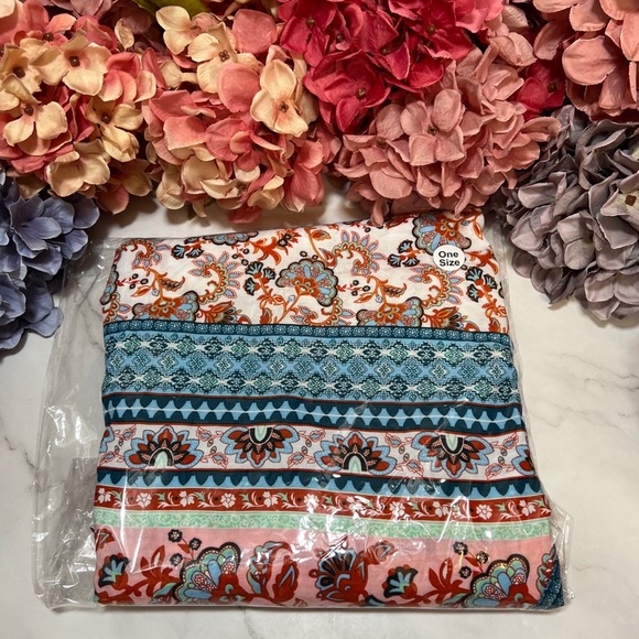 Stunning Floral Paisley Belted Kimono Beach Coverup Duster - Picture 15 of 16